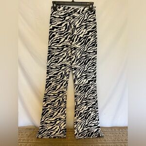 Motel Rocks Zoven Trousers in 90’s Zebra‎ Black and White Size XS